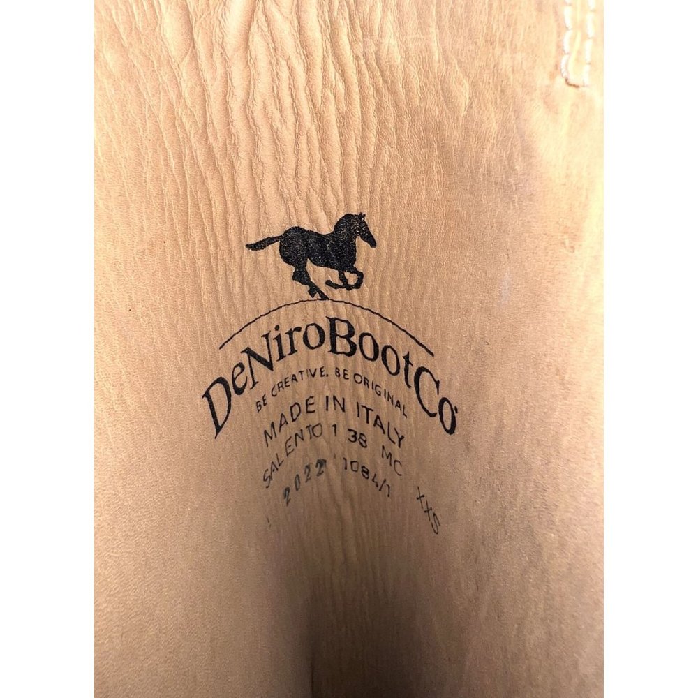 Women's DeNiro Salento Field Riding Boots Size 38 (7.5) Mid Calf NEW - Picture 10 of 10